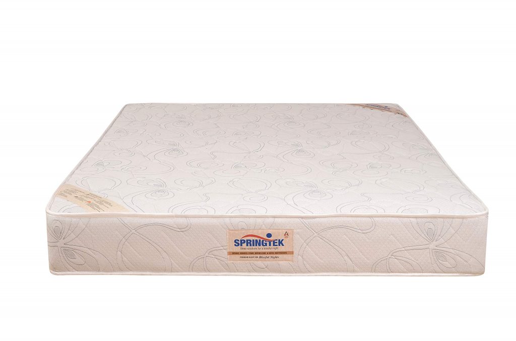 Springtek Dual Comfort Queen Bed High Density Foam Mattress (White, 78x60x6) | Best Mattress in India