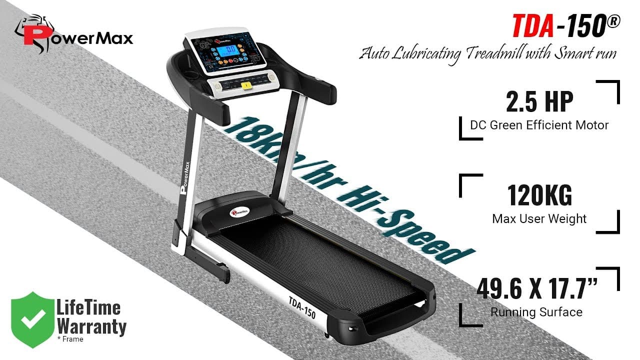 PowerMax Fitness TDA-150 | Best Treadmills in India