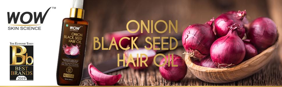 WOW Skin Science Onion Black Seed | Best Hair Oil for Men in India