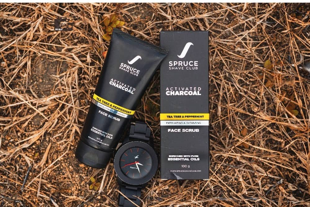 Spruce Shave Club Charcoal Face Scrub | Best Face Scrub for Men 