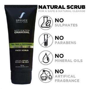 Spruce Shave Club Charcoal Face Scrub | Best Face Scrub for Men 