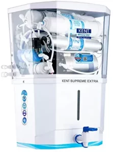 KENT Supreme Extra 2020 (11113), Zero Water Wastage | Best Water Purifier for Borewell Water